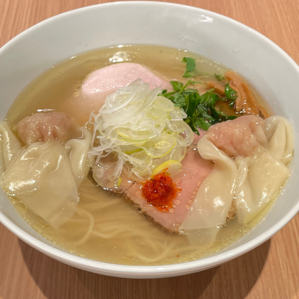 地鶏中華そば 海老ワンタン 塩
