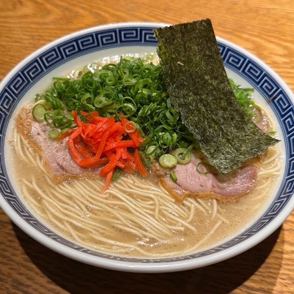 長浜ラーメン ネギ増し