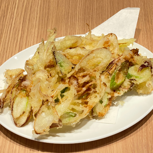信州伊那のネギ天ぷら