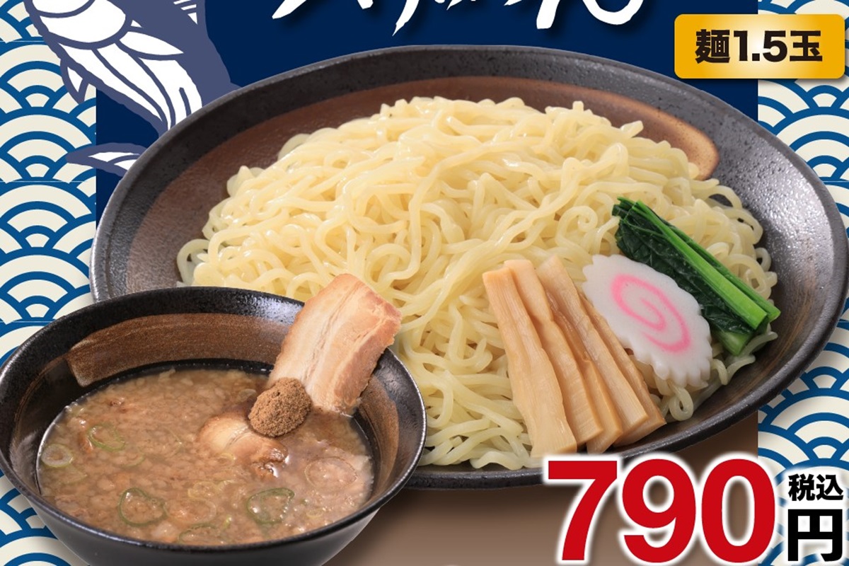 幸楽苑】麺1.5玉の「魚介豚骨つけめん」を発売！冷盛・熱盛のどちらも