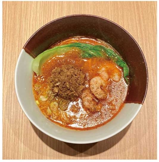 「新感覚!担々麺風の濃厚海老ラーメン」