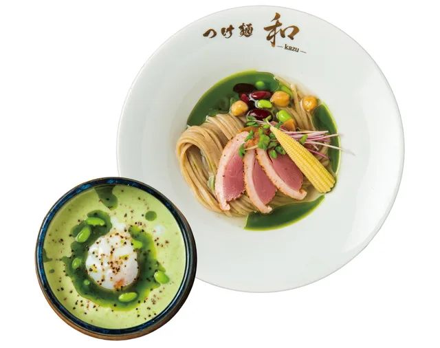 ずんだ昆布水つけ麺
