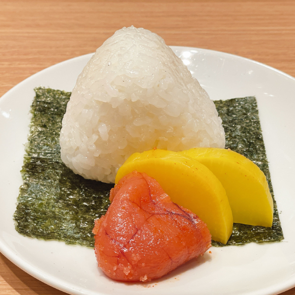 明太子とにぎりめし