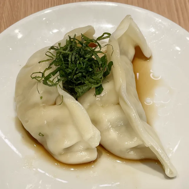 自家製ポン酢がけ水餃子