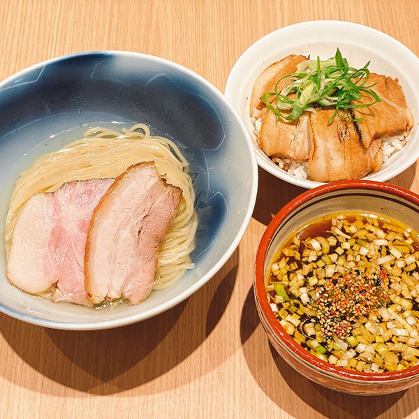 天草大王の鰹昆布つけ麺ミニ肉丼セット