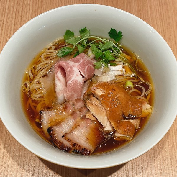 鹿野地鶏と川俣シャモの醤油SOBA